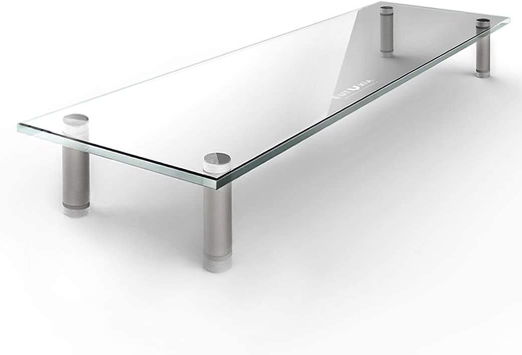 Type-M Clear Tempered Glass Monitor Stand