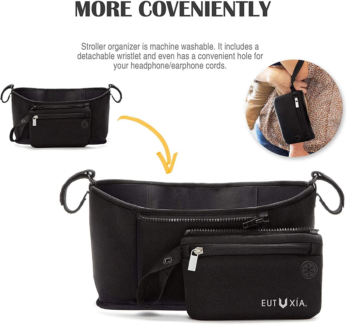 Upgraded Universal Stroller Organizer Bag
