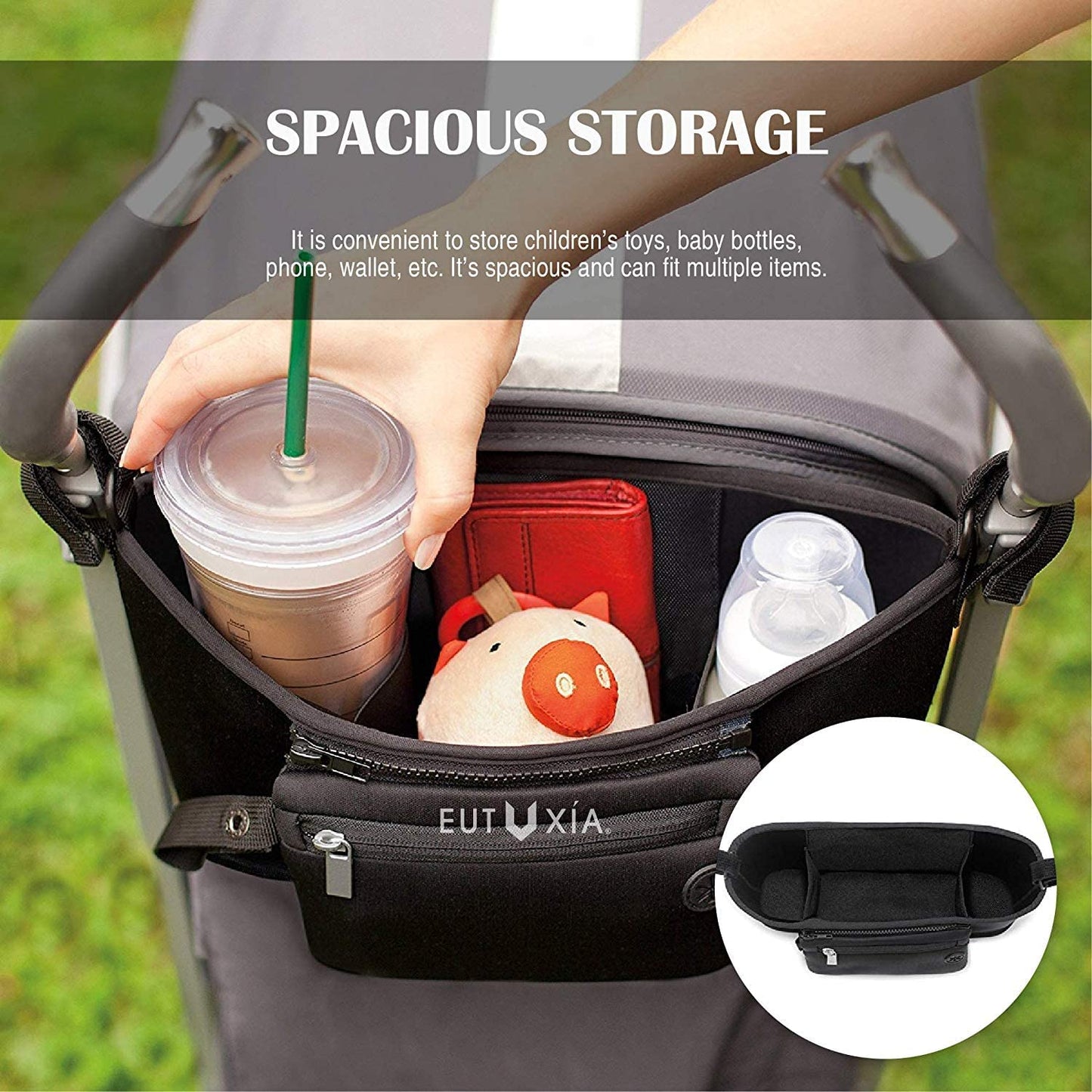 Upgraded Universal Stroller Organizer Bag