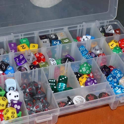 Clear Plastic Jewelry Organizer Box with 36 Grids