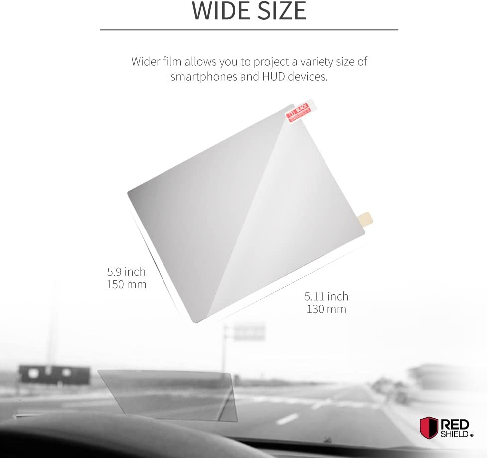 Universal Head Up Display HUD Reflective Windshield Film 7.5"
