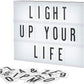 Cinema Light Box with Decorative 60 Letters, Numbers, Symbols [2 PK]