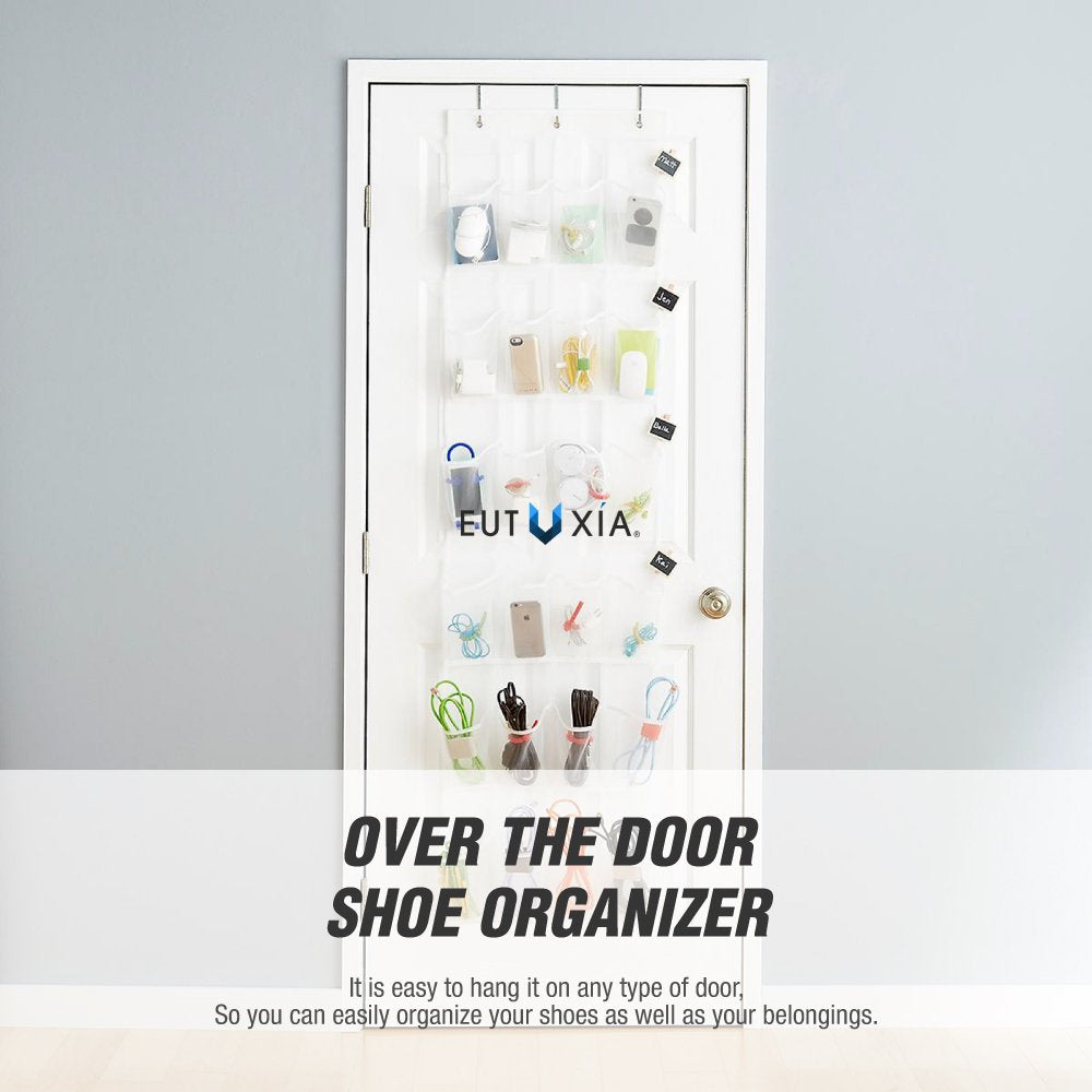 Over the Door 24 Pocket Hanging Rack