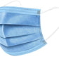 Thick 3-Ply Face Shield MASK 50 pieces [Blue, Regular]
