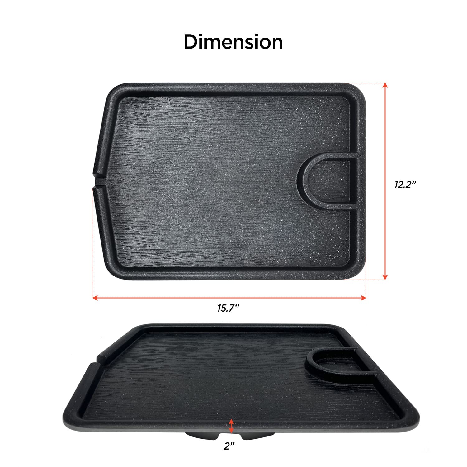 Koreaanse BBQ Grillpan 30cm - Anti-aanbak Gietijzeren Stovetop Grill Voor Varkensbuik, Pannenkoeken En Meer