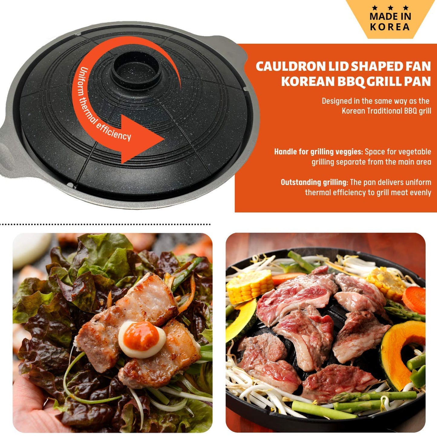 Korean BBQ Grill with Drain