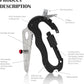 Universal Aluminum Multi-Function 5 in 1 Carabiner Survival Tool