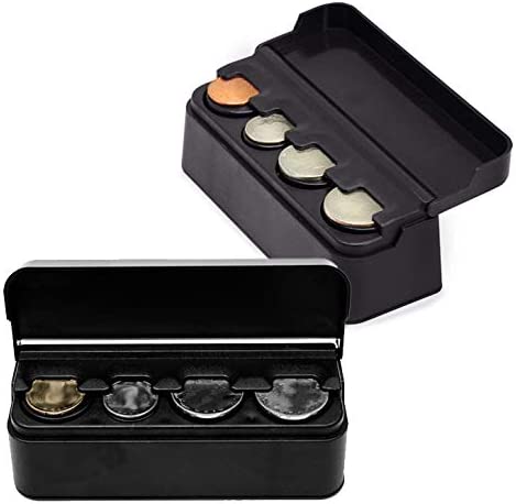 Münzhalter fürs Auto, Classic Black Premium Auto Car Portable Mini Plastic  Coin Holder Storage Box Case Container Coins Organizer Storage Bag :  : Auto & Motorrad