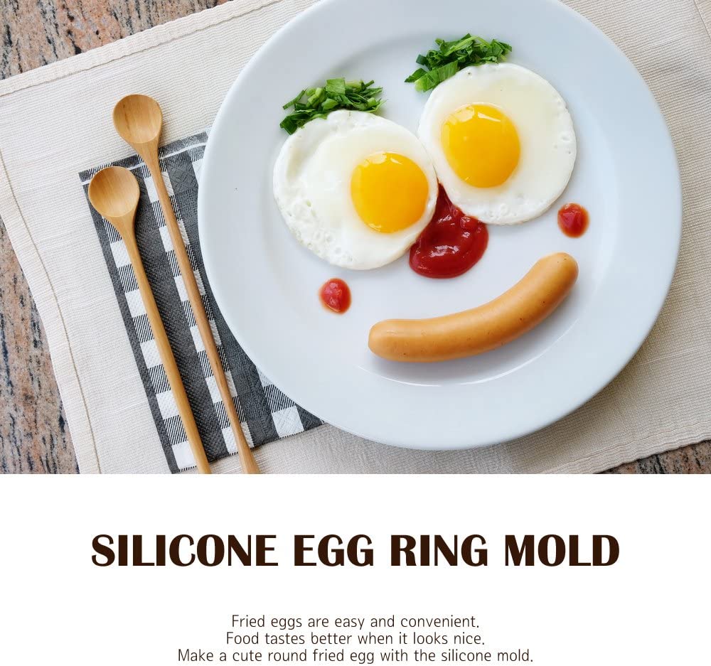 Silicone Egg Ring Mold [4 Pack]
