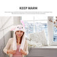 Rabbit Hat with Moving Ears [White]
