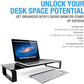 Type-S Black Tempered Glass Monitor Stand