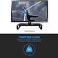 Type-S Black Tempered Glass Monitor Stand