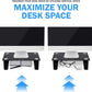 Type-S Mini Black Tempered Glass Monitor Stand