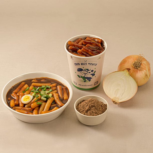 Jjajang Tteokbokki Sweet & Savory Korean Flavor Rice Cake [Pack of 30] 120g(4.23oz)