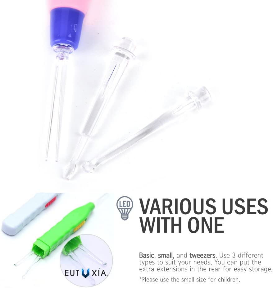 Ear Wax Removal Tool with LED Light [Pack of 2]