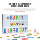 Cinematic Light Box with Letters