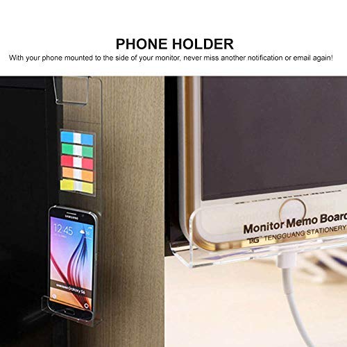 Monitor Memo Board with White Pen Holder [White]