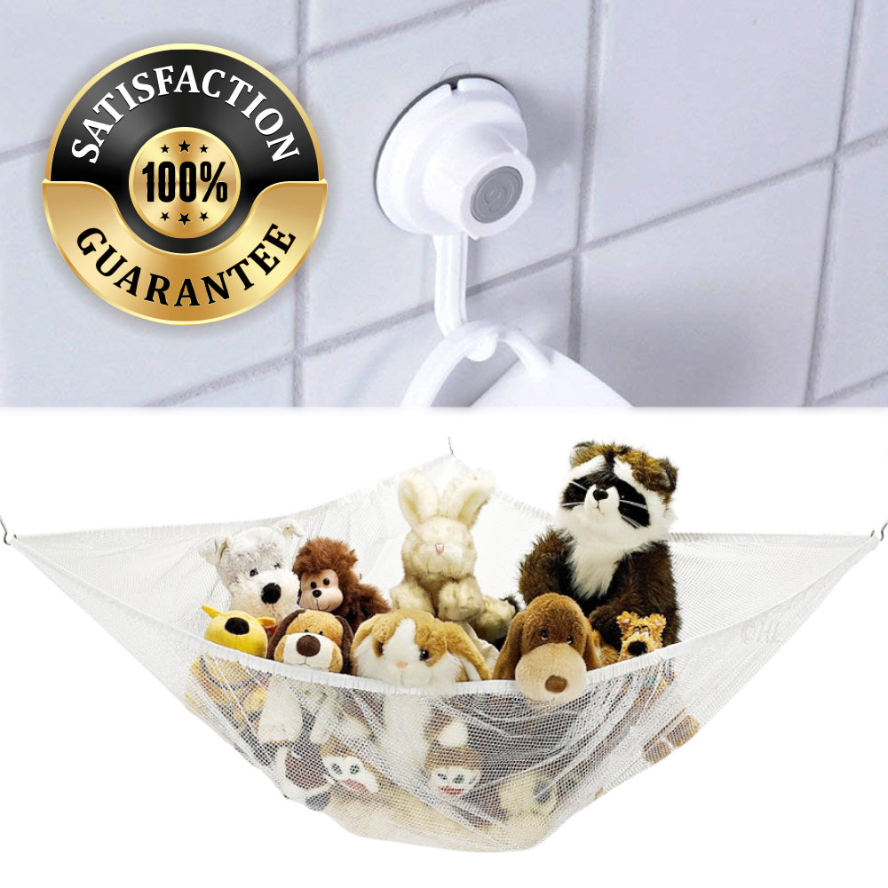 Toy Storage Hammock and Hooks Bundle
