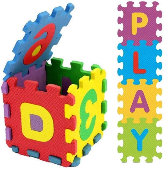 Eutuxia Alphabet Letters & Numbers Mini Puzzle Floor Play Mat [36 Pcs]