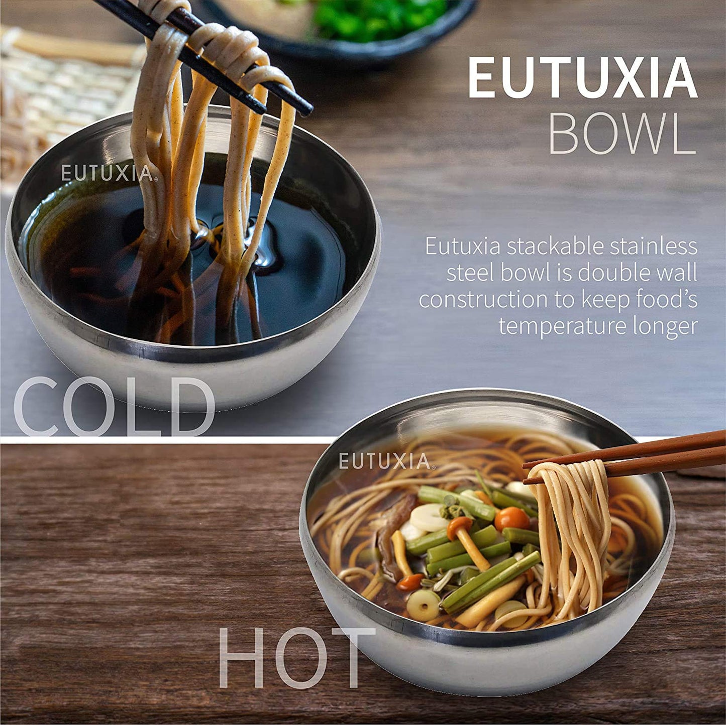 Korean Stainless Steel Rice Bowl + Lid [Set of 4]
