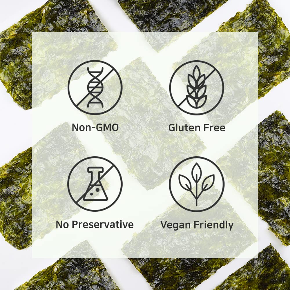 Organic Premium Sesame Oil Roasted Sigol Seaweed 192pk (4g x 192)