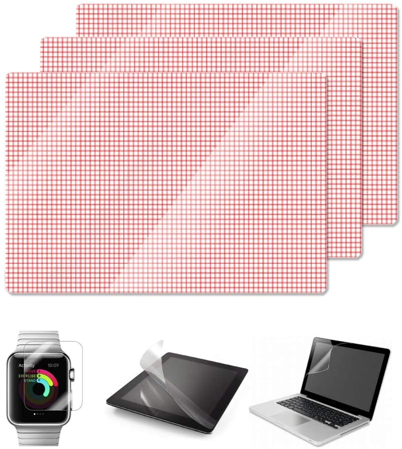 Universal Tablet Screen Protector w/ Grid [3 Pack]