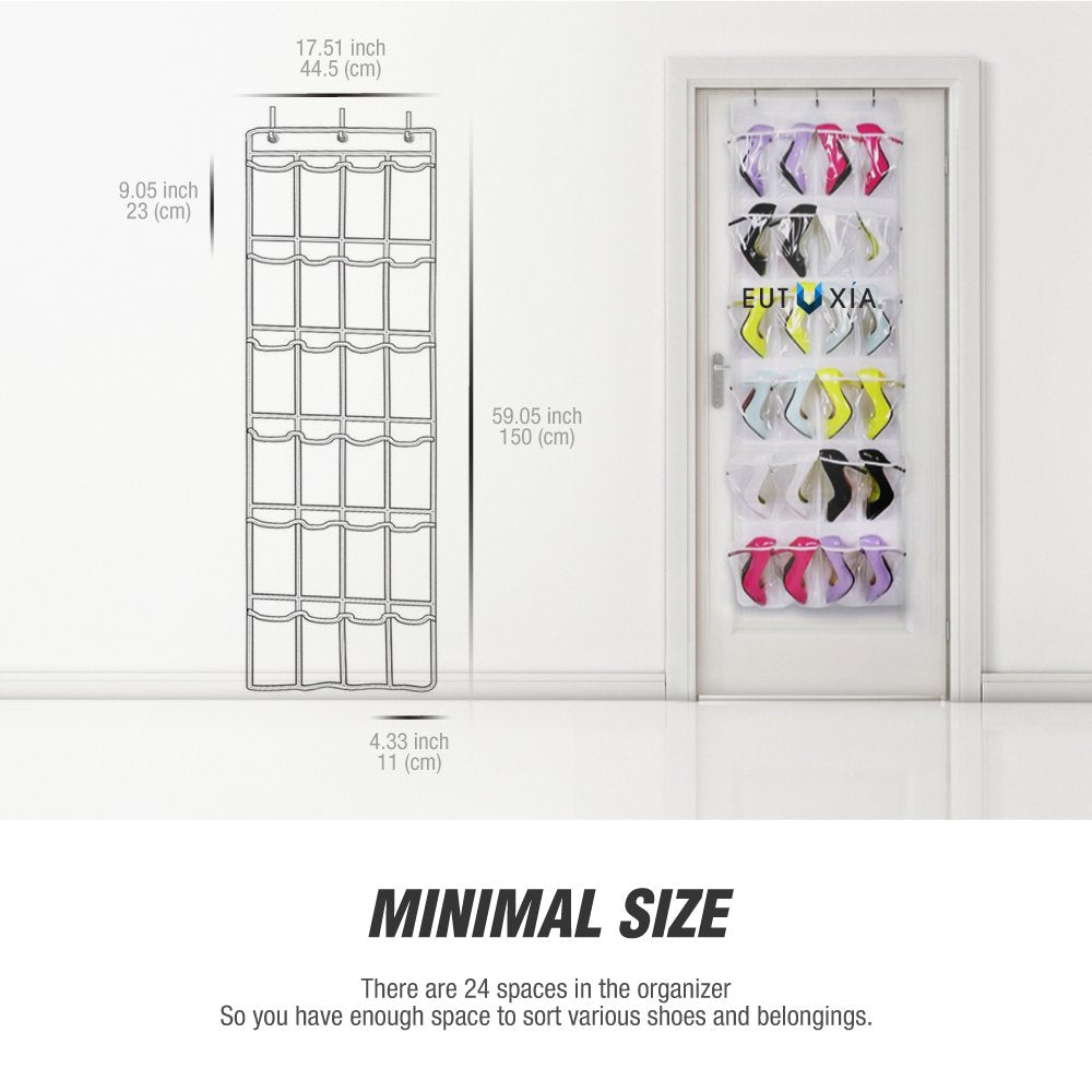 Over the Door 24 Pocket Hanging Rack [3 Pack]