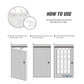 Over the Door 24 Pocket Hanging Rack
