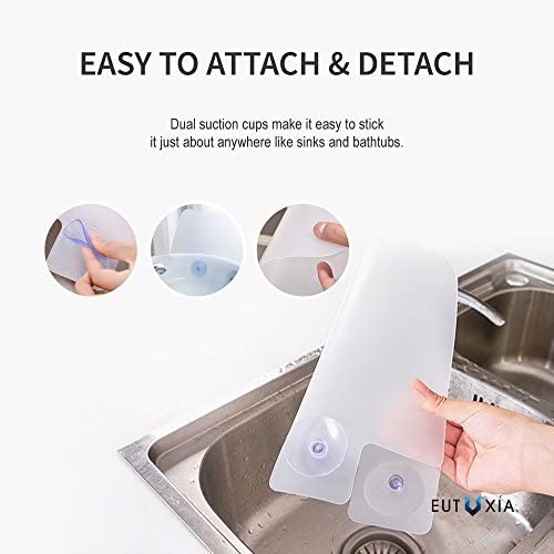 Universal Silicone Kitchen Sink Splash Guard with Suction Cups [2PK]