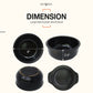 Eutuxia Korean Stone Bowl Dolsot Trivet Coaster. [Large, Black Plastic]