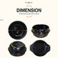 Eutuxia Korean Stone Bowl Dolsot Trivet Coaster. [Small, Black Plastic]