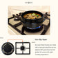 Dolsot Ttukbaegi Stone Bowl with Trivet Tray [Set of 2 Large]