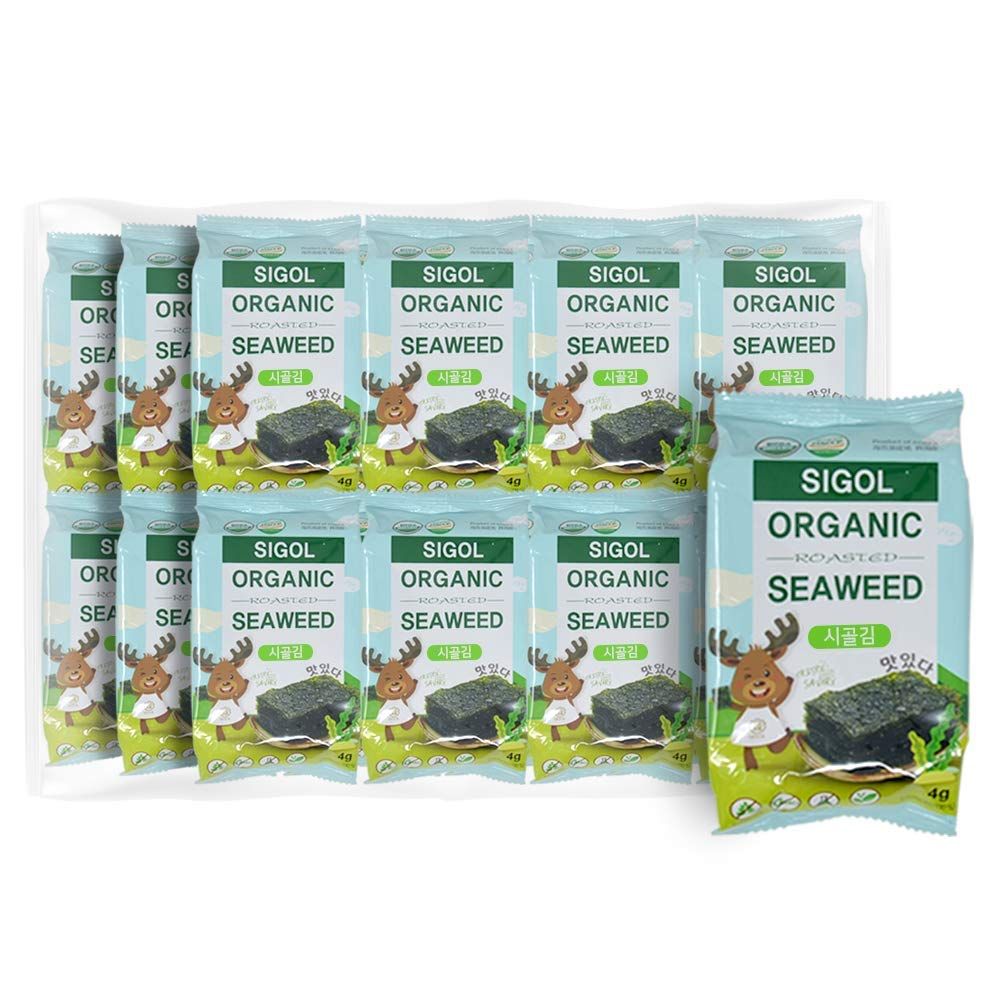Organic Premium Sesame Oil Roasted Sigol Seaweed 24pk (4g x 24)